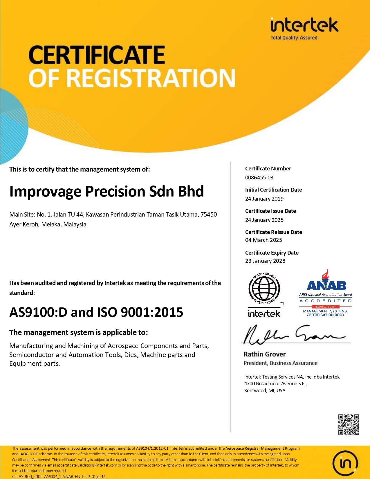 AS9100:D and ISO 9001:2015